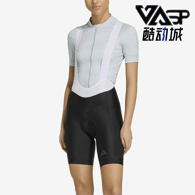Adidas/阿迪达斯正品新款女黑灰色自行车经典修身骑行裤KB9575