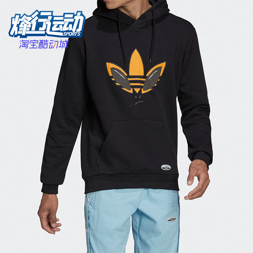 三叶草新款男子运动连帽卫衣