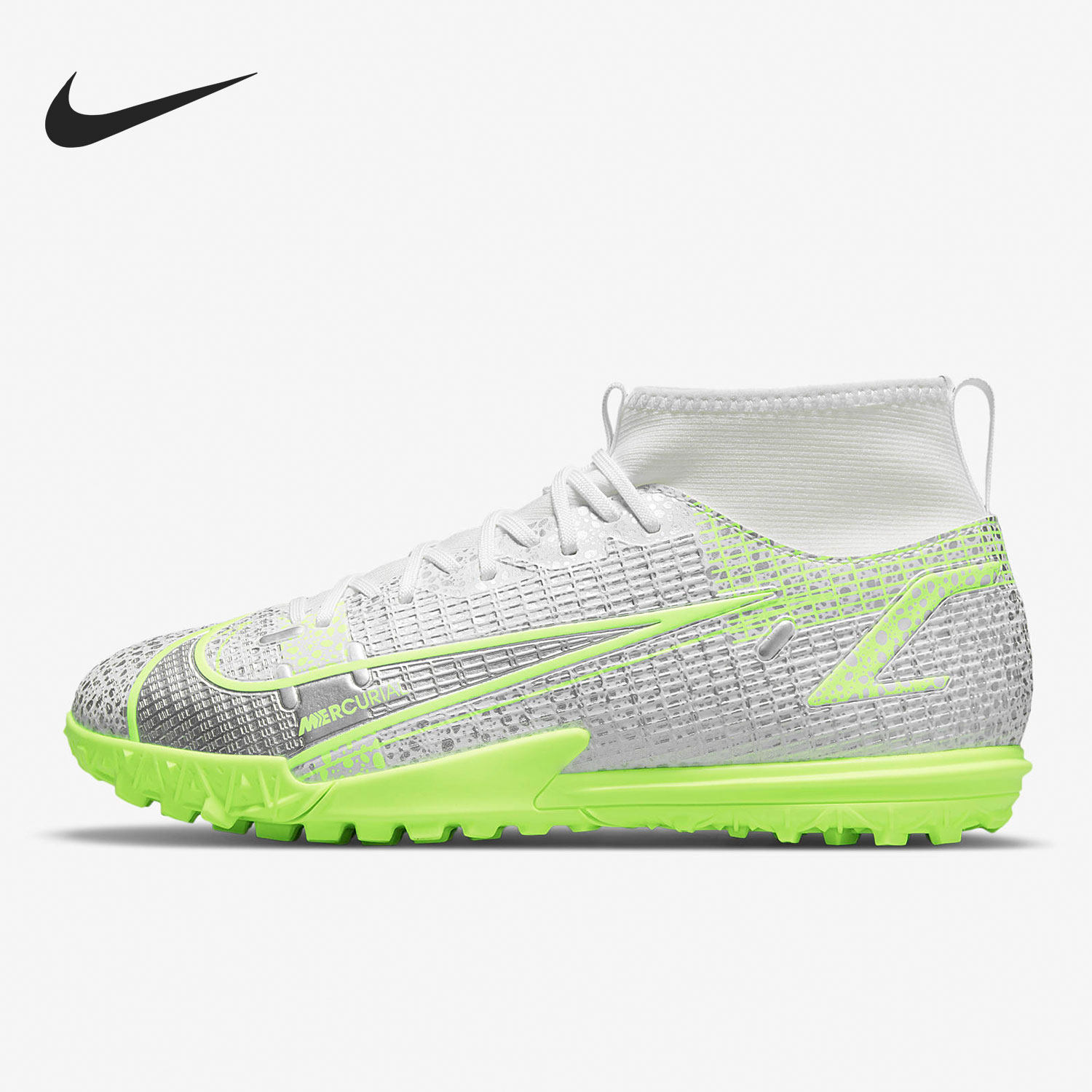 Nike/耐克正品刺客大童JR SUPERFLY8 中端高帮足球鞋CV0789-107