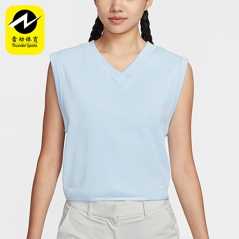 Nike/耐克正品2025女士运动V领套头高尔夫耐穿透气上衣IH0940-441