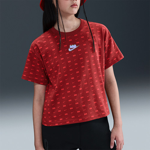 Nike/耐克正品夏季大童透气时尚潮流复古经典短袖T恤IB4463-689