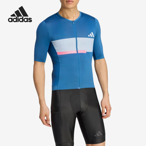 Adidas/阿迪达斯官方正品男士吸湿排汗轻盈透气运动骑行服JZ6772