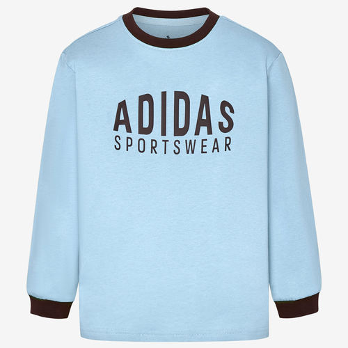Adidas阿迪达斯正品LK LS儿童休闲运动柔软长袖T恤上衣LD3815