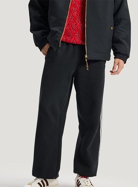 Adidas/阿迪达斯正品三叶草男士透气新年款双面针织长裤KT0652