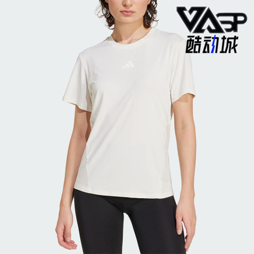 Adidas/阿迪达斯正品2025夏季款女士经典健身运动训练T恤JZ6282