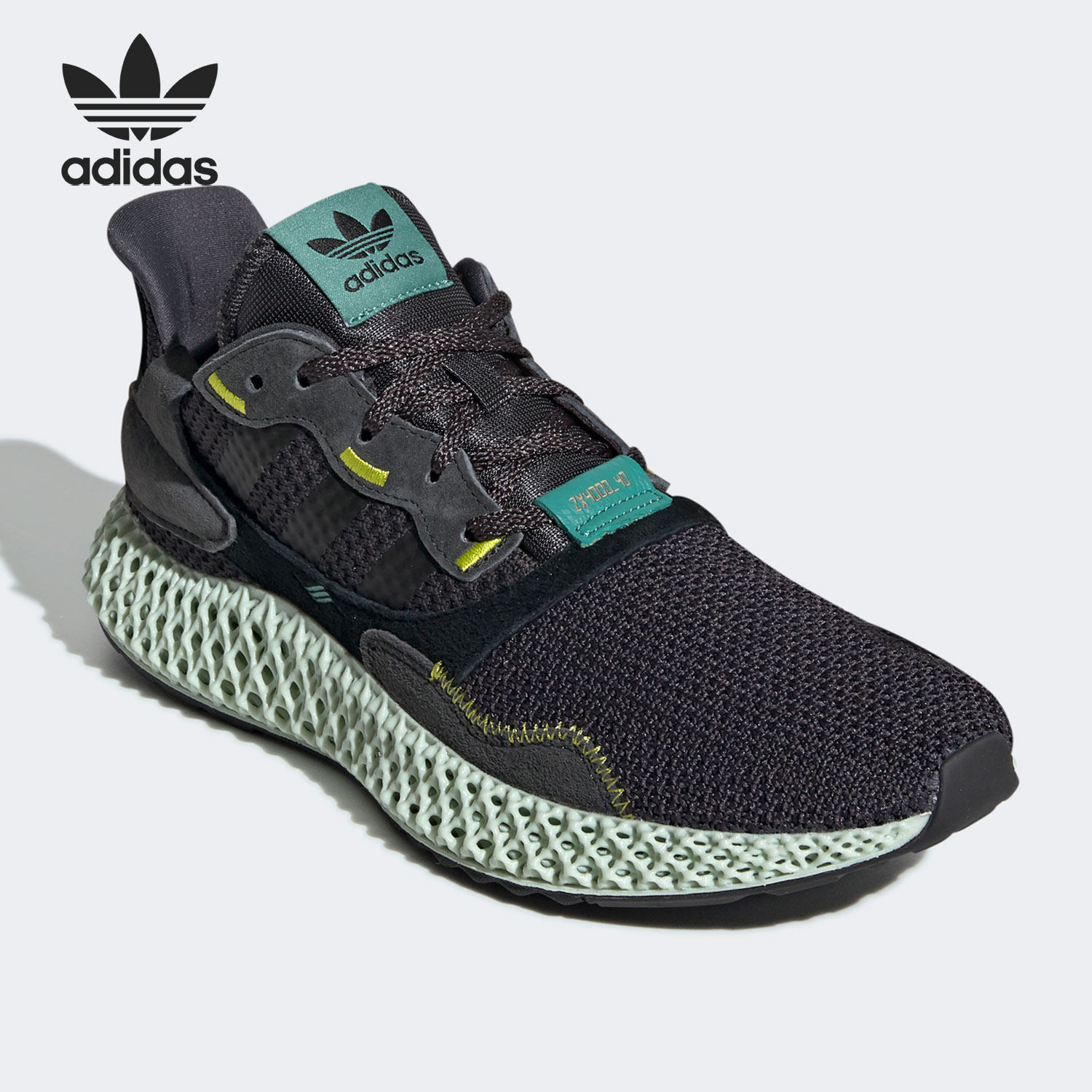 adidas/阿迪达斯正品三叶草zx 4000 4d打印男女运动跑步鞋 bd7865
