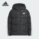 2025儿童时尚 Adidas 阿迪达斯正品 满印保暖连帽羽绒服KC5919