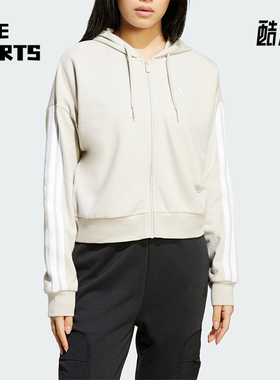 Adidas/阿迪达斯正品W 3S FT FZ HD女士拉链夹克外套JW1821