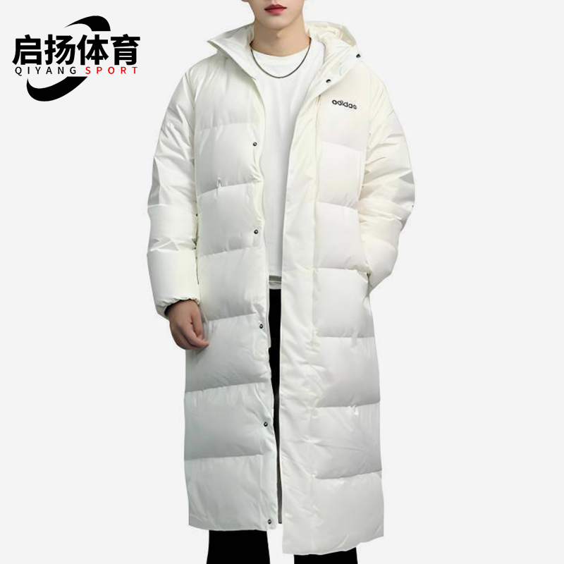 Adidas/阿迪达斯正品新款男女长款保暖经典运动休闲羽绒服JW1689