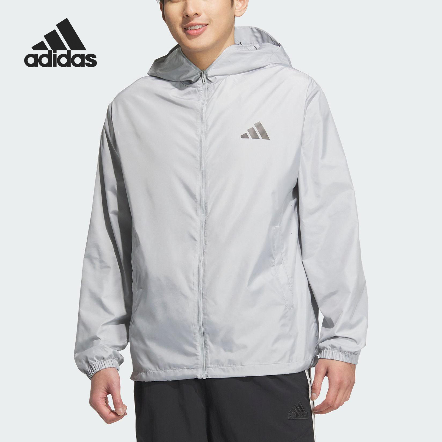Adidas/阿迪达斯正品JACKET男女连帽宽松防晒运动外套KA9290
