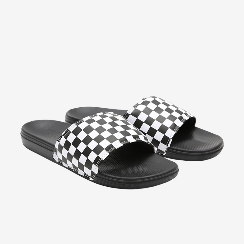 Vans/范斯男女新款运动休闲棋盘格潮流时尚印花透气拖鞋VN0A5HF5