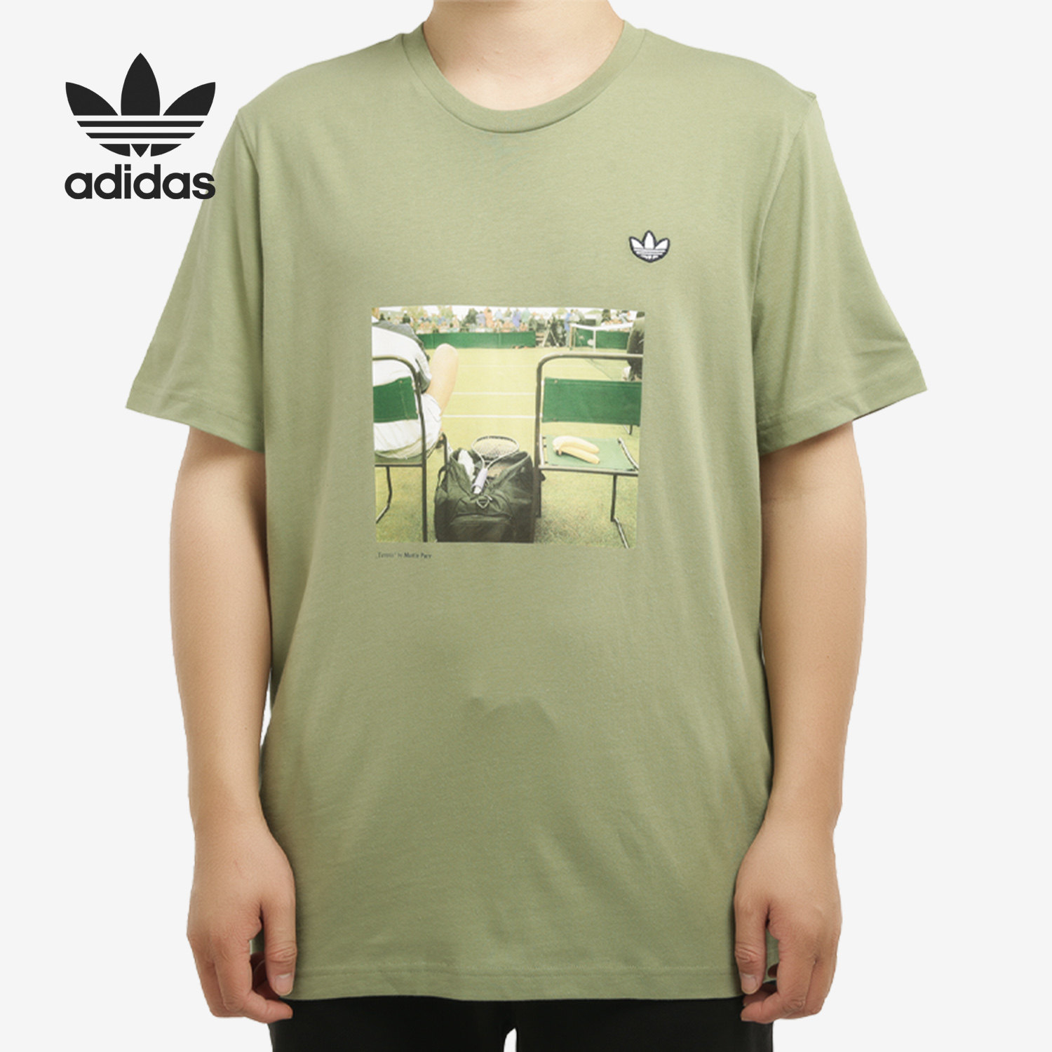 Adidas/阿迪达斯正品三叶草PHOTO SHIRT 男子运动短袖T恤 FM2196