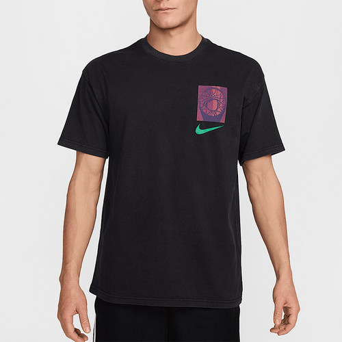 Nike/耐克正品新款男士圆领针织经典透气经典短袖T恤HJ3326-010