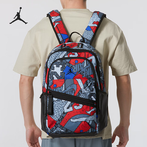 Nike/耐克正品JORDAN男女同款时尚拼接运动双肩包JD2423002AD-002