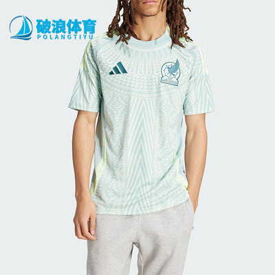 阿迪达斯男士足球运动短袖