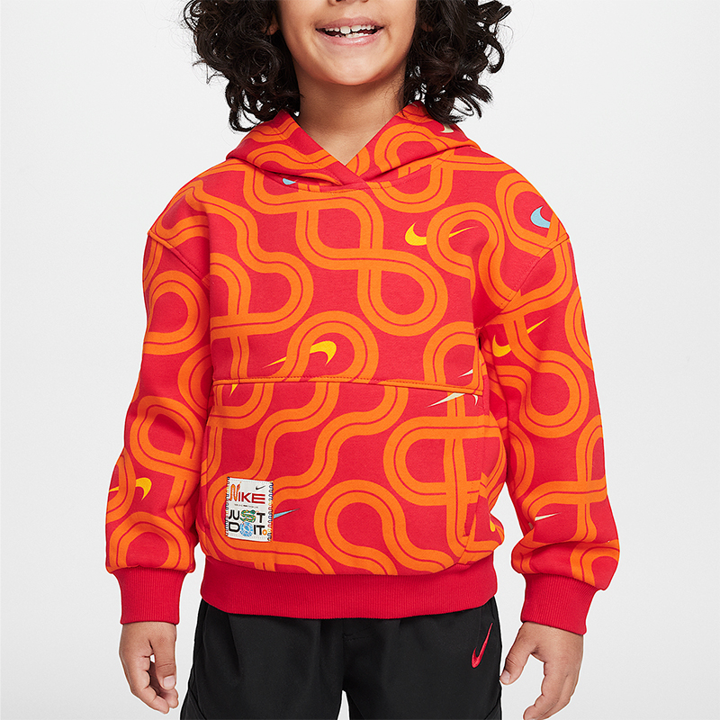 Nike/耐克正品Club Fleece 小童加绒连帽运动卫衣IH0991-657