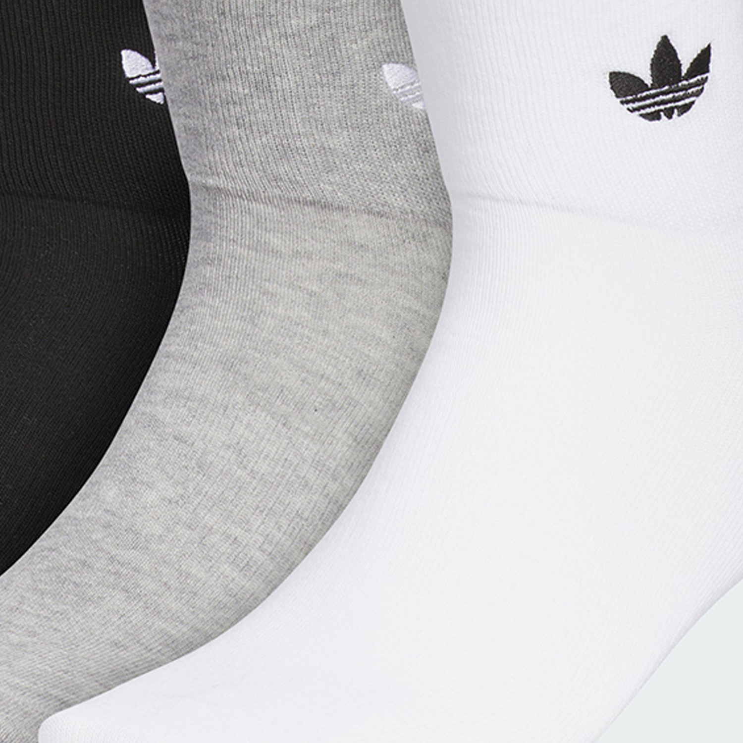Adidas/阿迪达斯官方正品三叶草男女经典运动袜子三双装JP1271