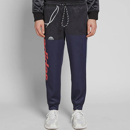 Adidas/阿迪达斯正品三叶草男士拼接宽松经典系带运动卫裤DT9487