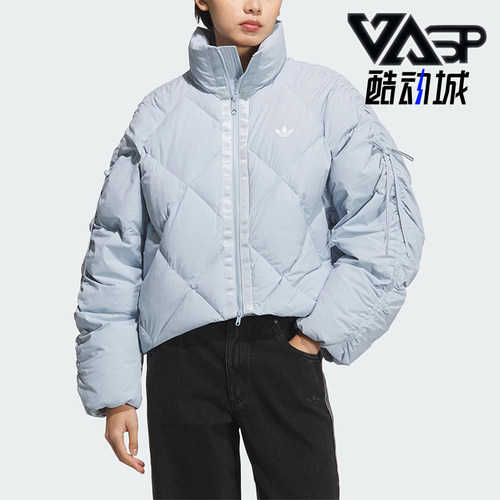 Adidas/阿迪达斯正品BOW COM DOWN女士保暖简约宽松羽绒服KC2612