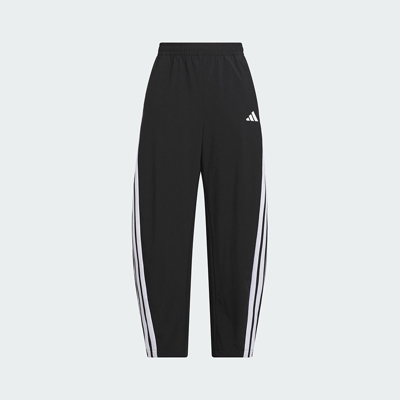 Adidas/阿迪达斯正品2025夏季儿童户外梭织休闲运动香蕉裤KG6606