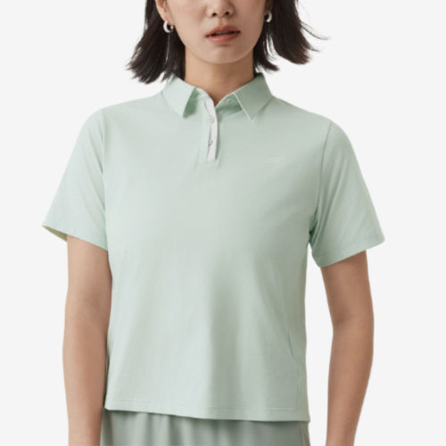 Skechers斯凯奇正品Polo女透气短袖宽松翻领衫P226W009-002S