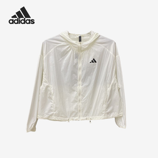 女士梭织连帽运动防晒外套KC6012 夏季 Adidas 阿迪达斯官方正品