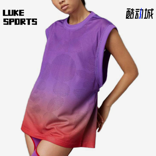 Adidas/阿迪达斯正品渐变网眼解构运动背心女经典运动背心IU3070