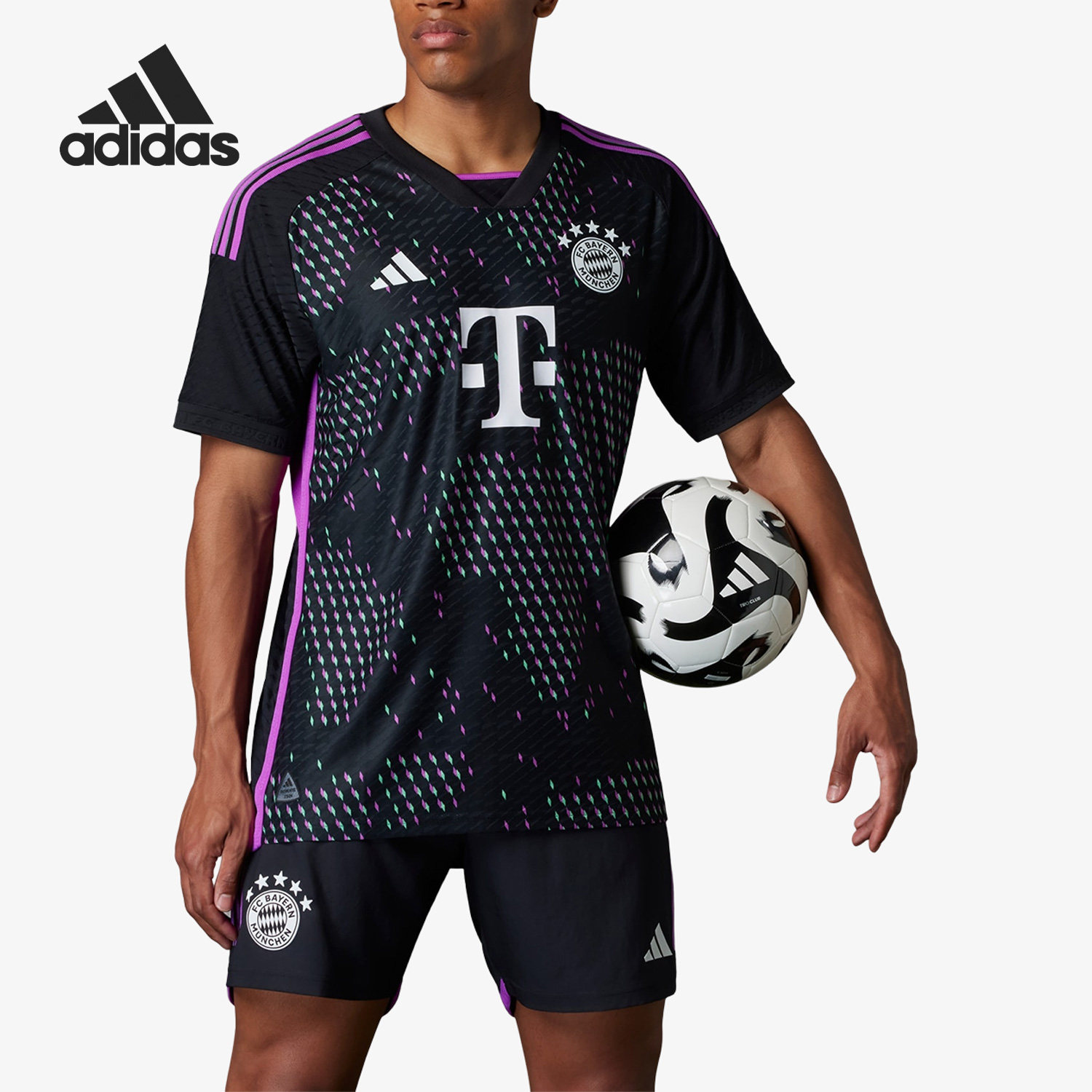 Adidas/阿迪达斯正品拜仁球员版客场男子足球运动球衣HR6947