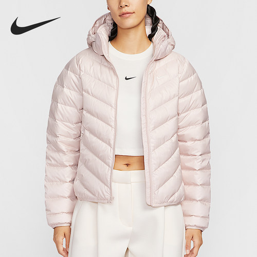 Nike/耐克正品冬季女士拉链连帽简约保暖羽绒服HV5106-667