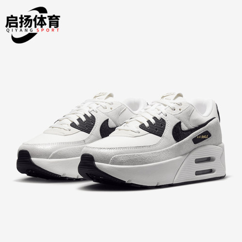 Nike/耐克正品AIR MAX 90女士厚底气垫耐磨跑步鞋HQ3497-100