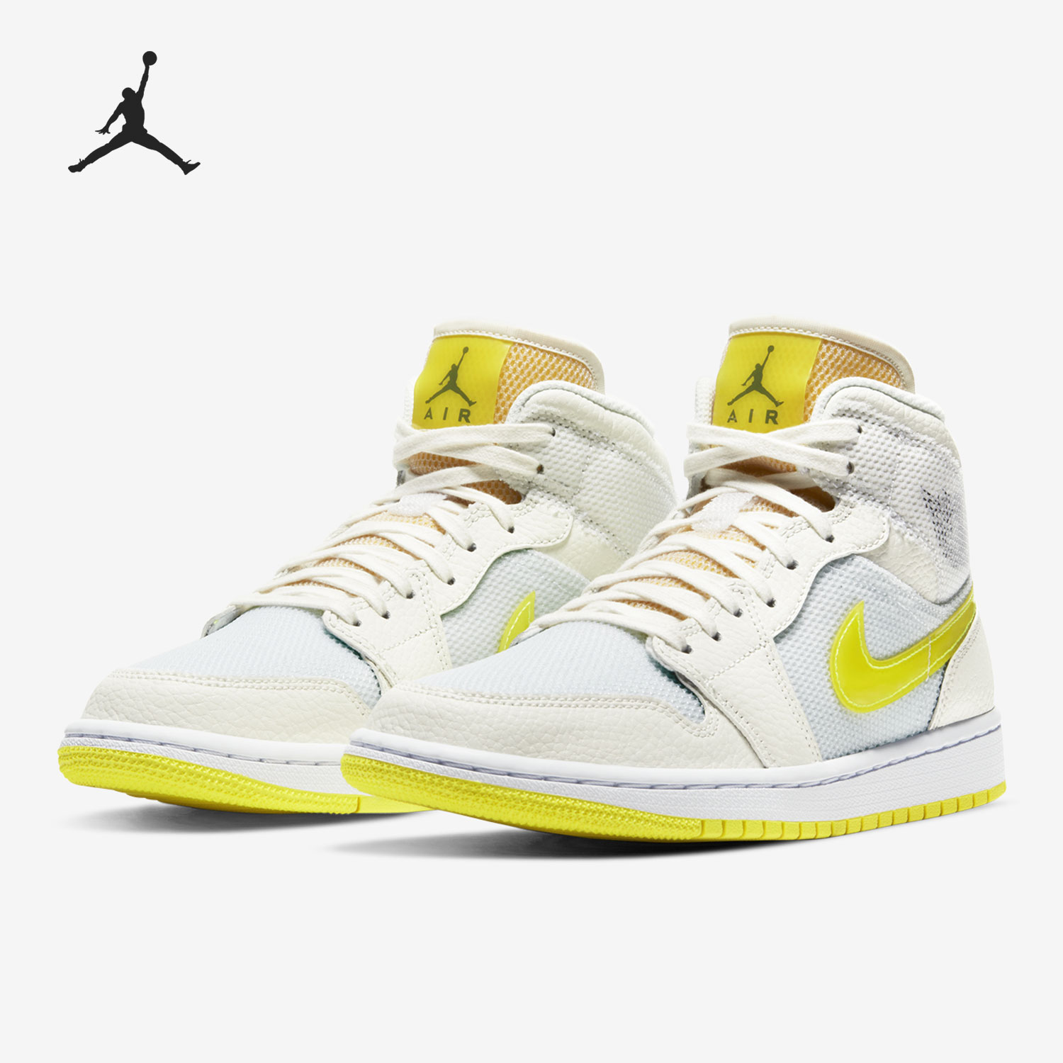 Nike/耐克正品 Air Jordan 1 Mid AJ1 湖人中帮男女篮球鞋DB2822