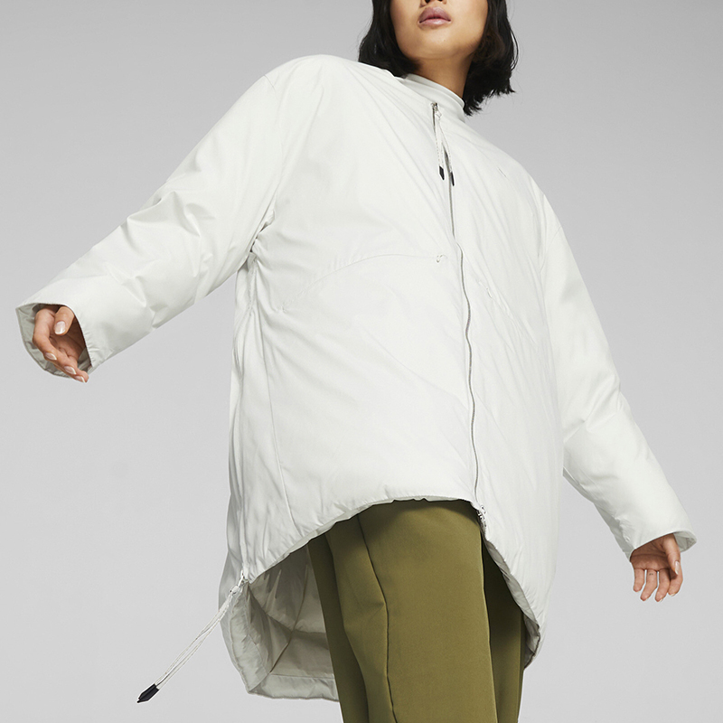Puma/彪马正品新款女士休闲简约宽松无领夹棉外套620828-17