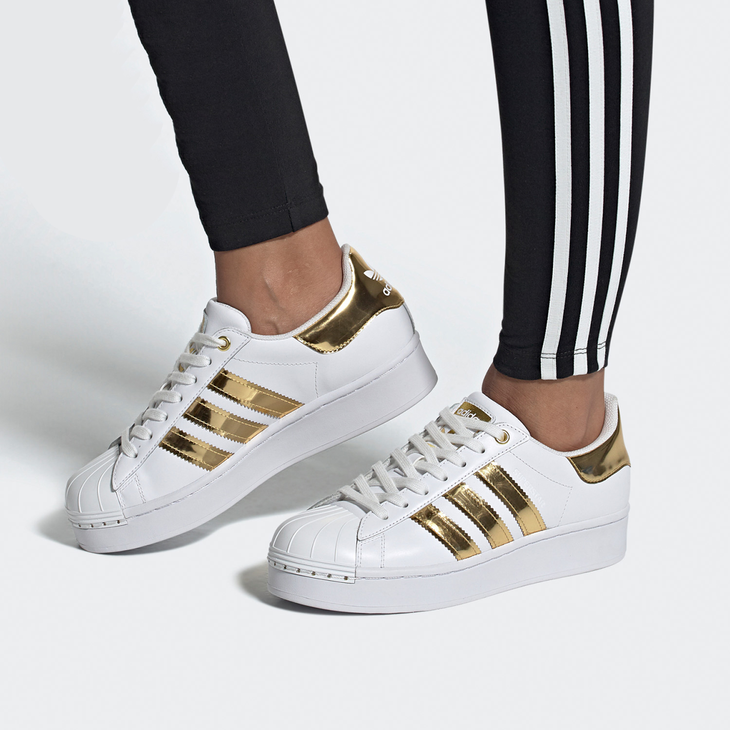 Adidas/阿迪达斯正品三叶草男女款贝壳头系带板鞋 FV3340 FV3374