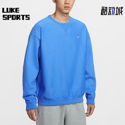 Nike/耐克正品Solo Swoosh男士休闲圆领套头耐穿卫衣HV1087-452