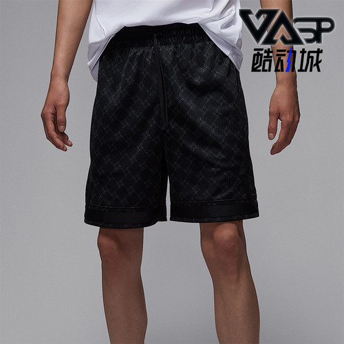Nike/耐克正品JORDAN男士休闲轻盈透气印花运动短裤HQ8664-010