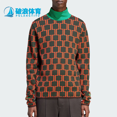 阿迪达斯男士时尚针织运动长袖