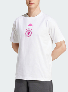 Adidas/阿迪达斯正品德国队男士足球休闲运动短袖T恤IU2098