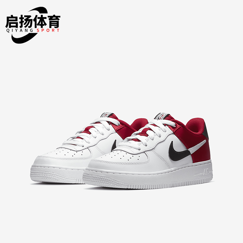 Nike/耐克正品Air Force 1 GS女子大童休闲透气板鞋CK0502-600