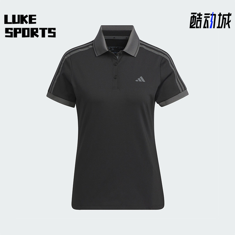 阿迪达斯女士透气POLO衫