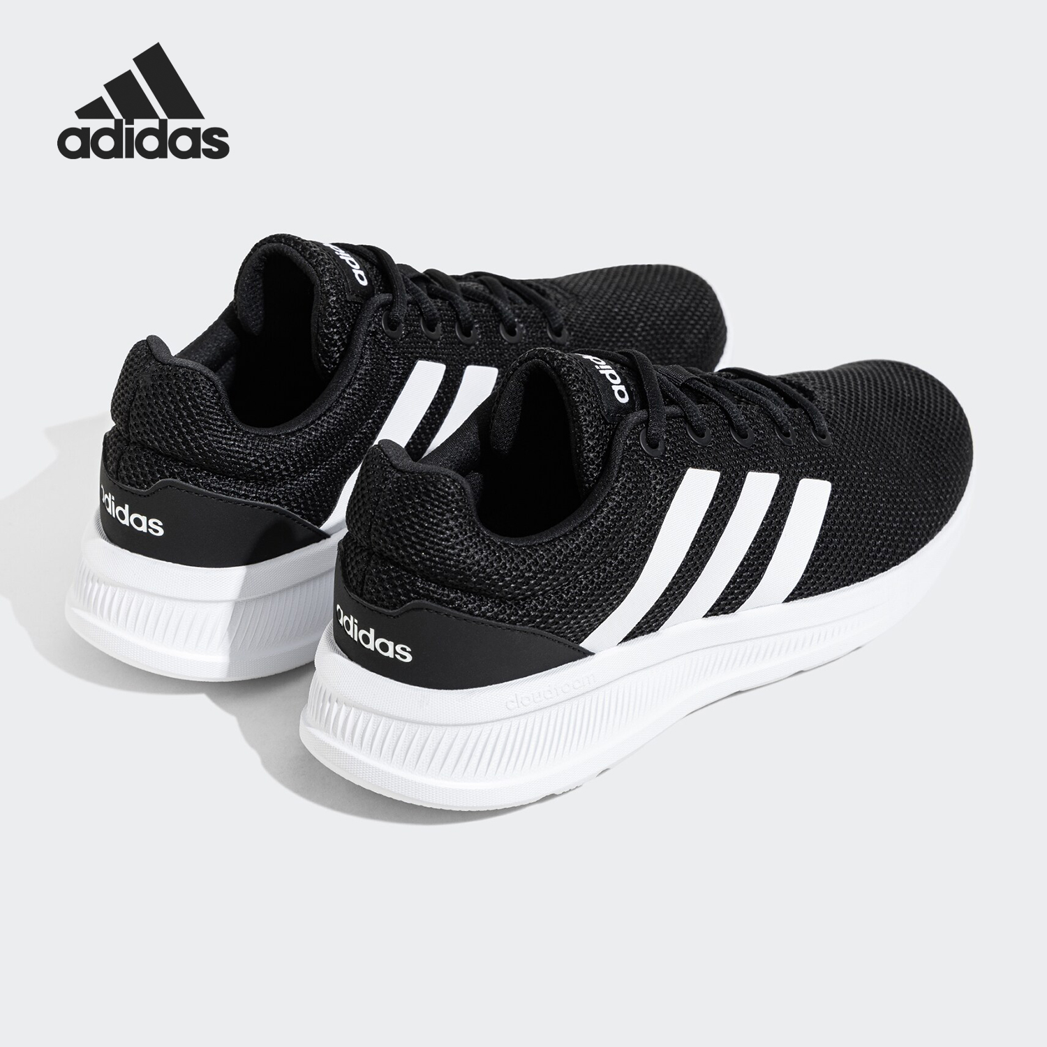 Adidas/阿迪达斯官方正品新款男女同款实用网面透气跑步鞋JS3020
