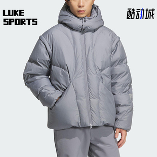 男士 冬季 拉链拒水保暖可拆卸羽绒服KC2588 阿迪达斯正品 Adidas