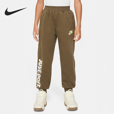 Nike/耐克正品2023新款儿童保暖束脚加绒运动裤FV5739-222