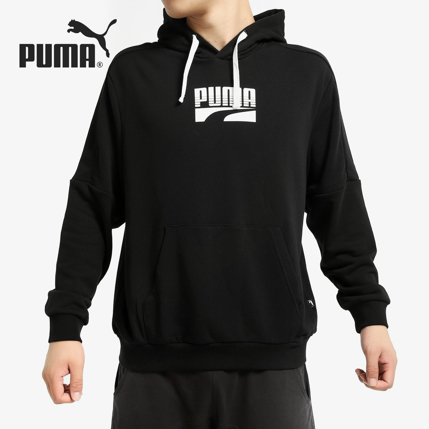 PUMA/彪马正品男装秋季新款运动服拼接上衣休闲套头衫 581664
