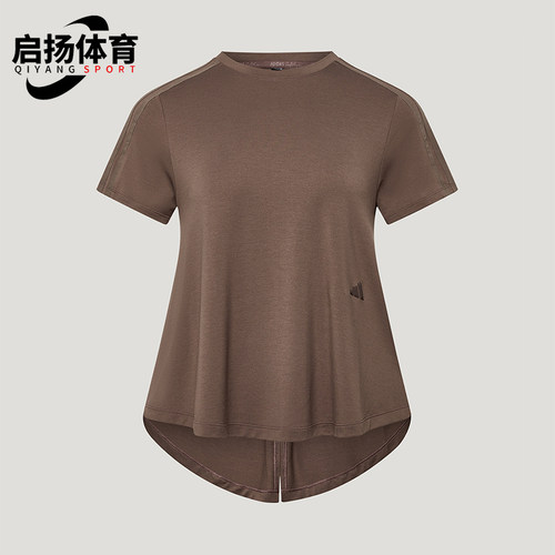 Adidas/阿迪达斯正品女士运动休闲透湿排汗圆领短袖T恤KX0195