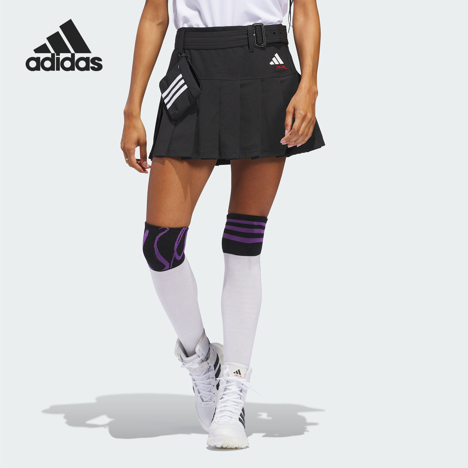 Adidas/阿迪达斯正品新款女士高尔夫二合一运动短裙IT0873