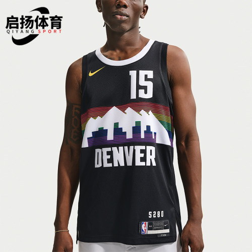 Nike/耐克正品丹佛掘金队男士速干篮球经典无袖球衣HM5979-011