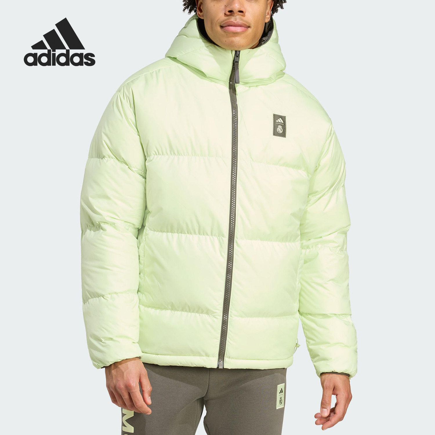 Adidas/阿迪达斯官方正品当季款男士双面穿足球羽绒服JN3077