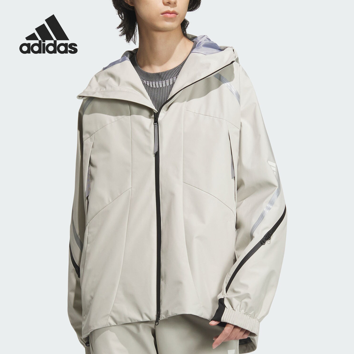 阿迪达斯男士运动保暖训练外套