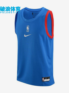 Nike/耐克正品运动男士圆领透气经典休闲复古无袖背心DR2275-435