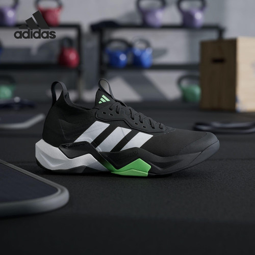 Adidas/阿迪达斯正品2025男士减震透气网面系带运动训练鞋JS3167